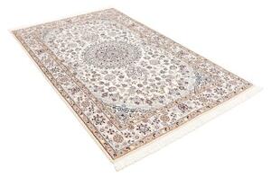 Tappeto Nain 9la Medaglione Floreale Avorio Blu 134x210 Cm
