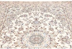 Tappeto Nain 9la Medaglione Floreale Avorio Blu Scuro 138x206 Cm