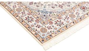 Tappeto Nain 9la Medaglione Floreale Avorio Blu 134x210 Cm