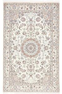 Tappeto Nain 9la Medaglione Floreale Avorio Blu 127x206 Cm