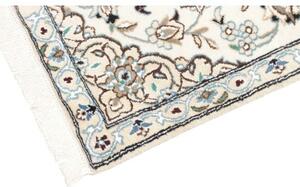 Tappeto Nain 9la Medaglione Floreale Avorio Blu Cielo 68x98 Cm