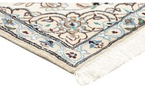 Tappeto Nain 9la Medaglione Floreale Avorio Blu Cielo 68x98 Cm