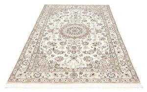 Tappeto Nain 9la Medaglione Floreale Avorio Blu 127x206 Cm