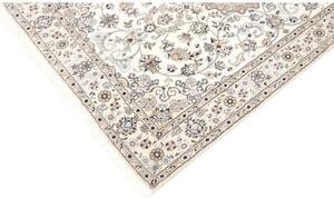 Tappeto Nain 9la Medaglione Floreale Avorio Tortora 133x210 Cm