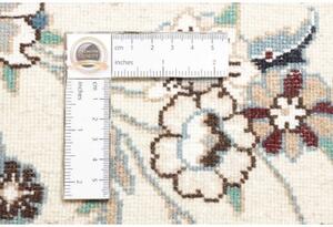 Tappeto Nain 9la Medaglione Floreale Avorio Blu Scuro 102x145 Cm