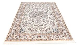 Tappeto Nain 9la Medaglione Floreale Avorio Blu 134x210 Cm