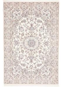 Tappeto Nain 9la Medaglione Floreale Avorio Blu Scuro 138x206 Cm