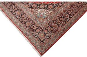 Tappeto Ardakan Medaglione Floreale Rosso Blu Scuro 300x413 Cm