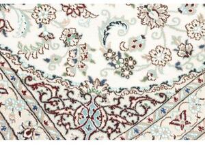 Tappeto Nain 9la Medaglione Floreale Avorio Blu Scuro 102x145 Cm
