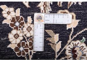 Tappeto Nain 9la Medaglione Blu Scuro Beige Corsia 82x295 Cm