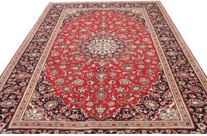 Tappeto Ardakan Medaglione Floreale Rosso Blu Scuro 240x352 Cm
