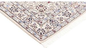 Tappeto Nain 9la Medaglione Floreale Rosso Scuro Avorio 113x175 Cm