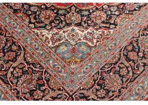 Tappeto Ardakan Medaglione Floreale Rosso Blu Scuro 300x413 Cm