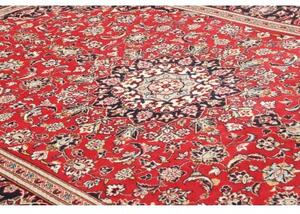 Tappeto Ardakan Medaglione Floreale Rosso Blu Scuro 240x352 Cm