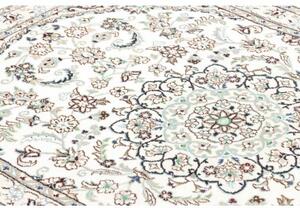 Tappeto Nain 9la Medaglione Floreale Avorio Blu Scuro 102x145 Cm