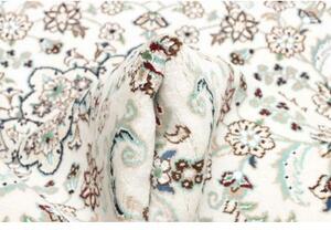 Tappeto Nain 9la Medaglione Floreale Avorio Blu Scuro 102x145 Cm