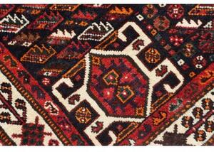 Tappeto Shiraz Fine Stilizzato Rosso Blu Scuro 170x254 Cm
