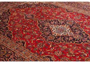 Tappeto Ardakan Medaglione Floreale Rosso Blu Scuro 200x312 Cm