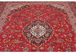 Tappeto Ardakan Medaglione Floreale Rosso Blu Scuro 245x358 Cm