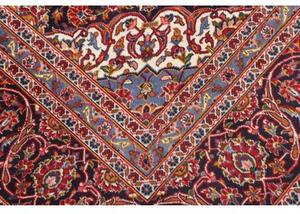 Tappeto Ardakan Medaglione Floreale Rosso Blu Scuro 245x358 Cm