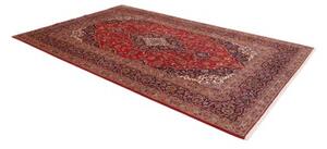 Tappeto Ardakan Medaglione Floreale Rosso Blu Scuro 200x312 Cm