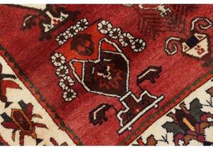 Tappeto Shiraz Fine Stilizzato Rosso Avorio 122x210 Cm