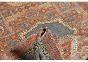 Tappeto Kairo Stilizzato Blu Petrolio Ruggine 125x180 Cm