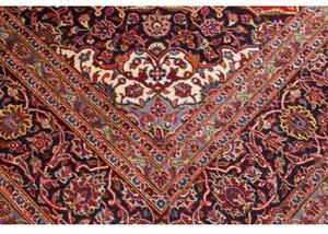 Tappeto Ardakan Medaglione Floreale Rosso Blu Scuro 200x312 Cm