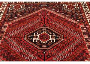 Tappeto Shiraz Fine Stilizzato Rosso Blu Scuro 170x254 Cm