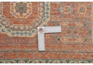 Tappeto Kairo Stilizzato Blu Petrolio Ruggine 125x180 Cm