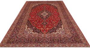 Tappeto Ardakan Medaglione Floreale Rosso Blu Scuro 200x312 Cm