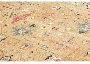 Tappeto Kazak Fine Stilizzato Beige Blu 166x242 Cm