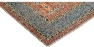 Tappeto Kairo Stilizzato Blu Petrolio Ruggine 125x180 Cm