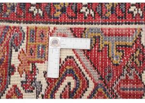 Tappeto Gorawan Stilizzato Rosso Mattone Avorio 270x355 Cm