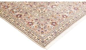 Tappeto Kashan Medaglione Floreale Avorio Beige 208x300 Cm