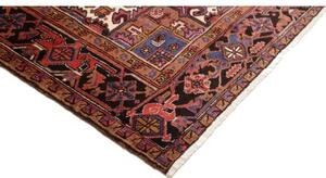 Tappeto Gorawan Stilizzato Rosso Scuro Nero 240x333 Cm