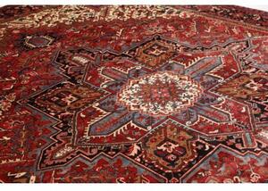 Tappeto Gorawan Stilizzato Rosso Mattone Avorio 270x355 Cm
