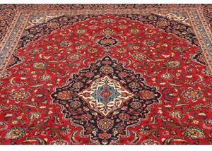 Tappeto Ardakan Medaglione Floreale Rosso Blu Scuro 245x352 Cm