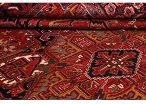 Tappeto Gorawan Stilizzato Rosso Blu Scuro 246x355 Cm