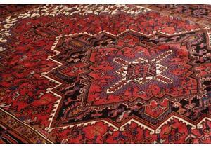 Tappeto Gorawan Stilizzato Rosso Scuro Nero 240x333 Cm