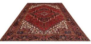 Tappeto Gorawan Stilizzato Rosso Scuro Nero 240x333 Cm