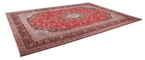Tappeto Ardakan Medaglione Floreale Rosso Blu Scuro 304x412 Cm