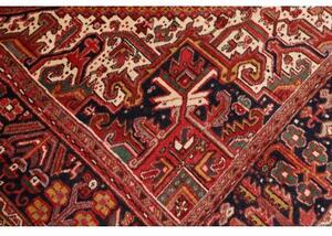Tappeto Gorawan Stilizzato Rosso Blu Scuro 246x355 Cm
