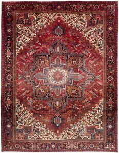 Tappeto Gorawan Stilizzato Rosso Mattone Avorio 270x355 Cm