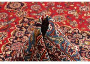 Tappeto Ardakan Medaglione Floreale Rosso Blu Scuro 304x412 Cm