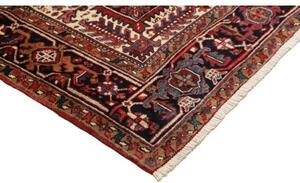 Tappeto Gorawan Stilizzato Rosso Blu Scuro 277x342 Cm