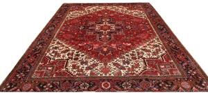 Tappeto Gorawan Stilizzato Rosso Avorio 257x330 Cm