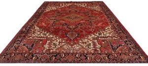 Tappeto Gorawan Stilizzato Rosso Blu Scuro 277x340 Cm