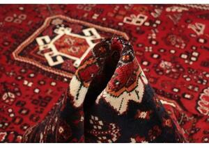 Tappeto Shiraz Fine Geometrico Rosso Blu Scuro 220x323 Cm