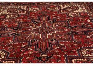 Tappeto Gorawan Stilizzato Rosso Blu Scuro 277x342 Cm
